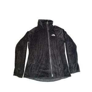 The North Face Jacket Womens Small Black Sherpa Fleece Full Zip Mock Neck Ladies